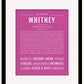 Frame Options | Dark Pink | Black Frame, Matted