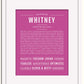 Frame Options | Dark Pink | White Frame, Matted