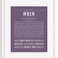 Frame Options | Deep Purple | White Frame, Matted
