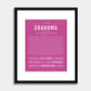 Frame Options | Dark Pink | Black Frame, Matted