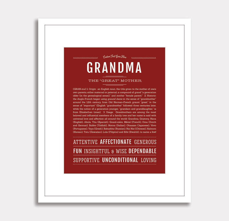 Frame Options | Orange | White Frame, Matted