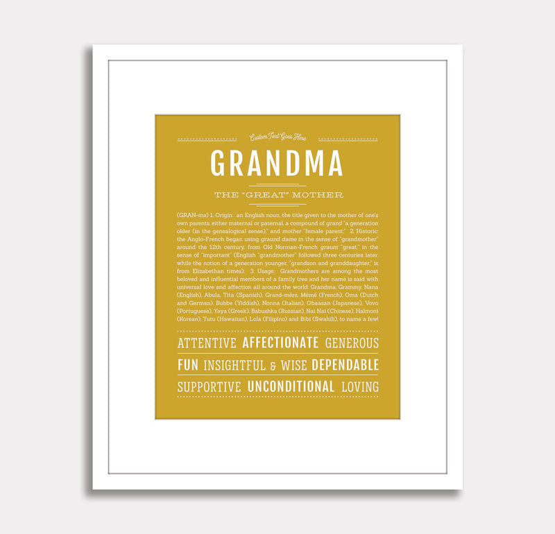 Frame Options | Hunter Green | White Frame, Matted