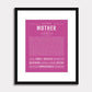 Frame Options | Dark Pink | Black Frame, Matted
