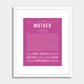 Frame Options | Dark Pink | White Frame, Matted