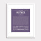 Frame Options | Deep Purple | White Frame, Matted